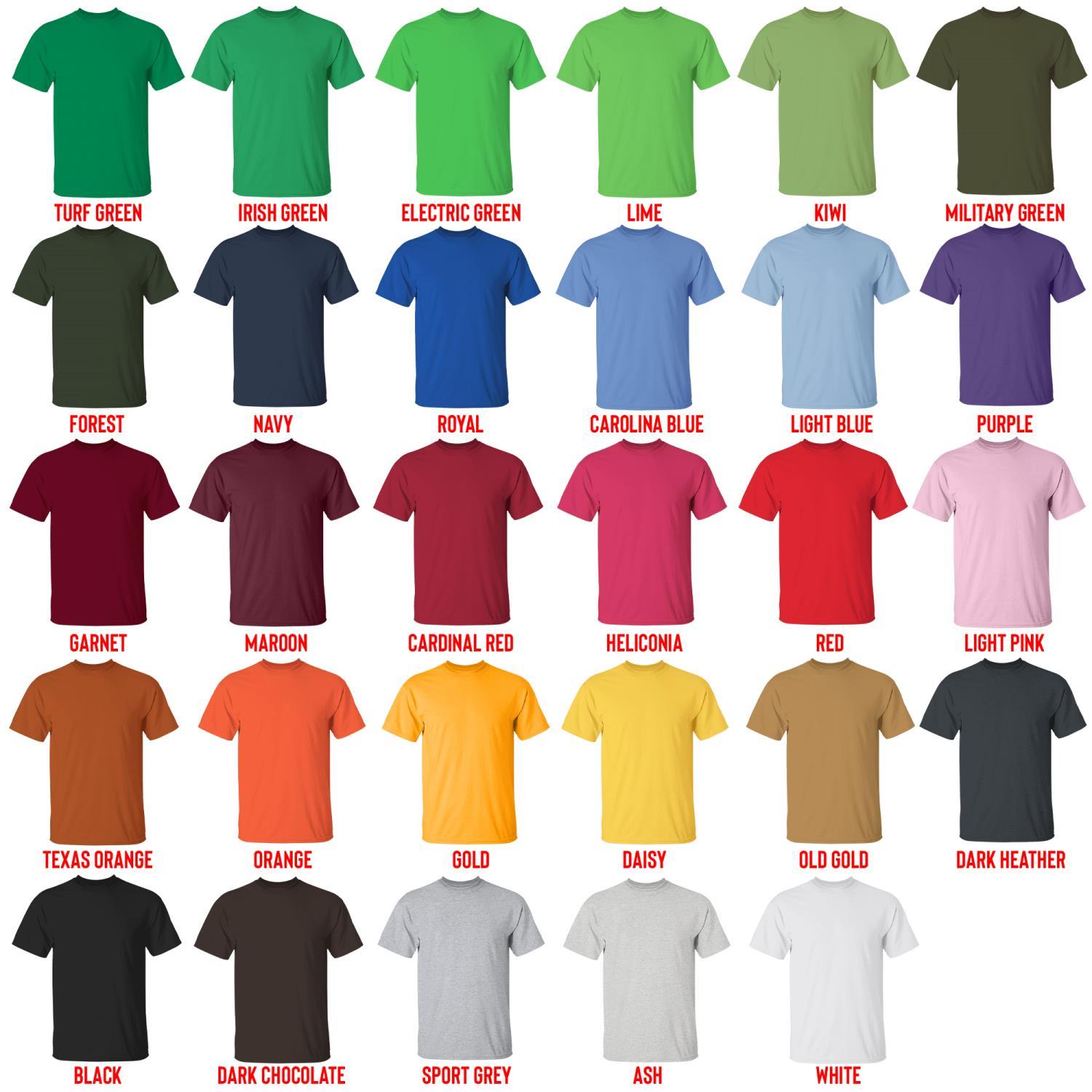 t shirt color chart - The Amazing World of Gumball Store