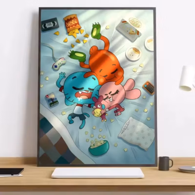 The Amazing World Of Gumball Graphic Design Wall Art