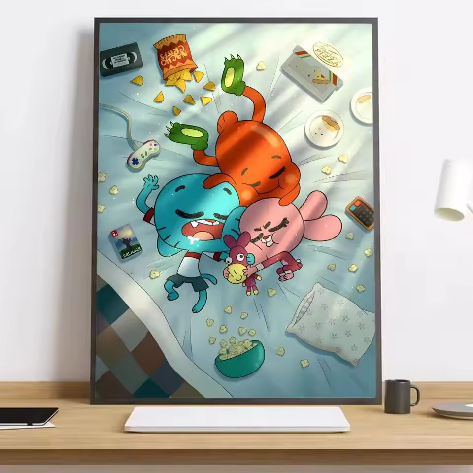 The Amazing World Of Gumball Graphic Design Wall Art