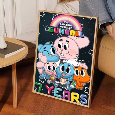 The Amazing World Of Gumball Comic Style Wall Art