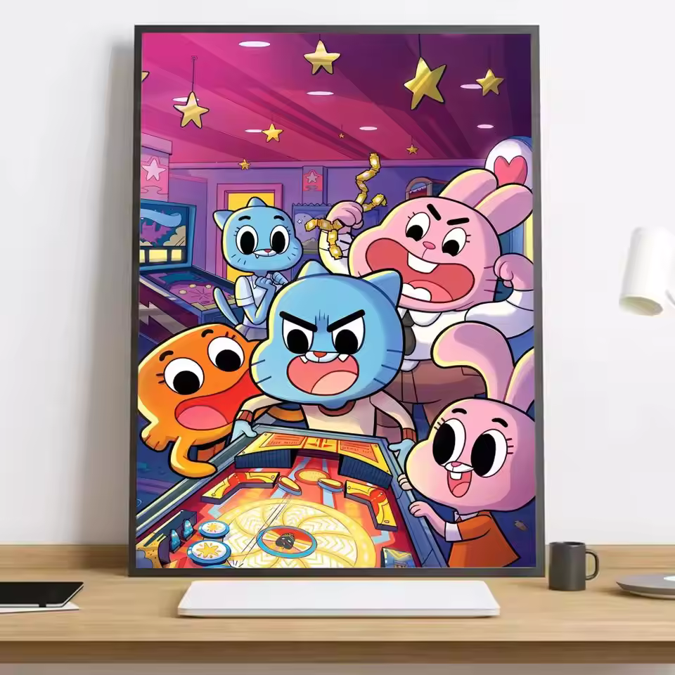 The Amazing World Of Gumball Vintage Artwork Wall Art