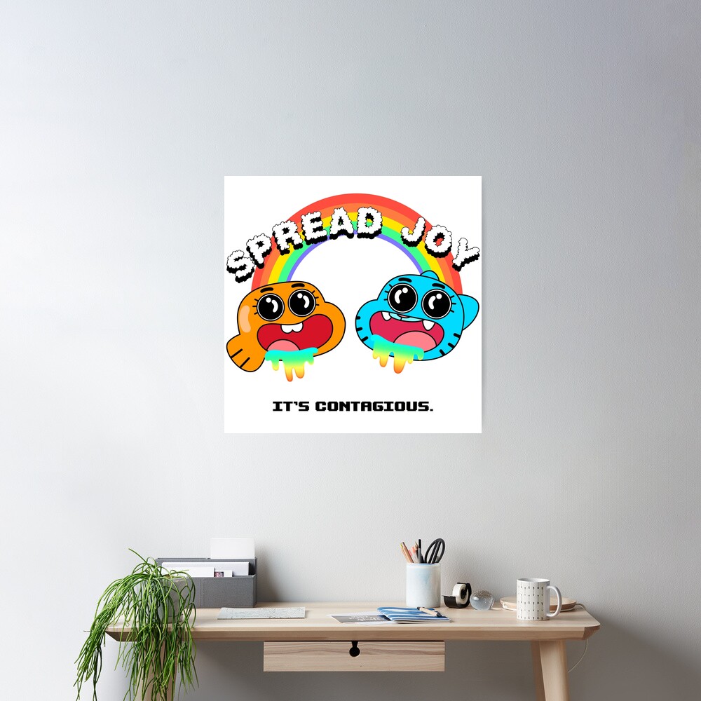 The Amazing World Of Gumball Spread Joy White Poster - Image 2