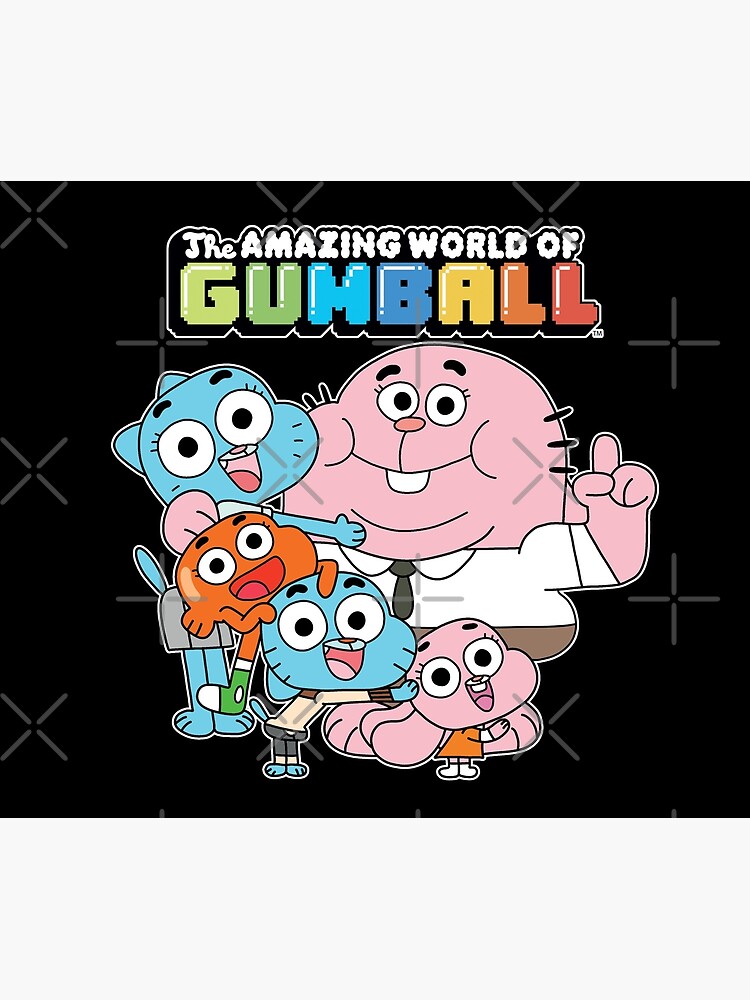 The Amazing World Of Gumball The Family Throw Pillow - Image 2