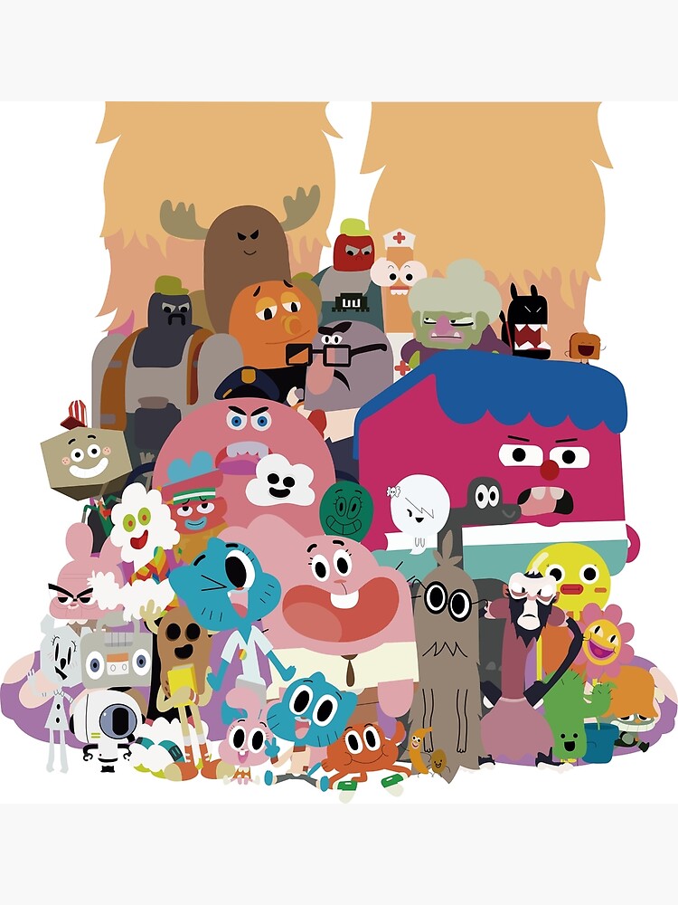 The Amazing World Of Gumball The Characters Throw Pillow - Image 2