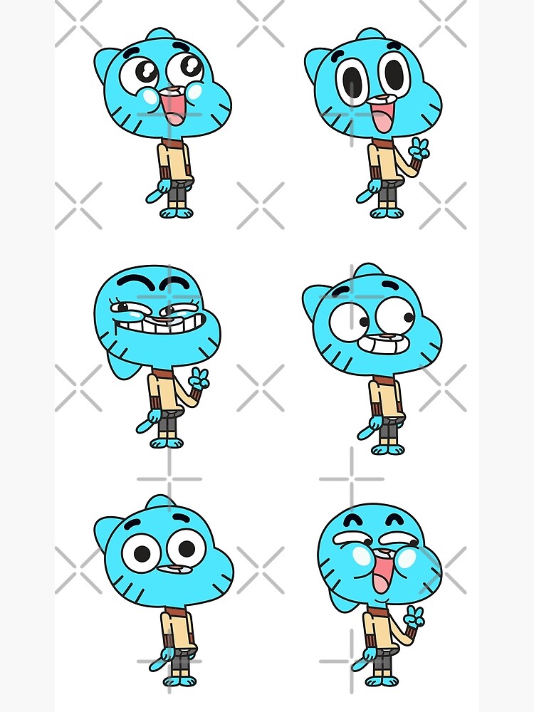 Gumball Funny Emoji Design Throw Pillow - Image 2