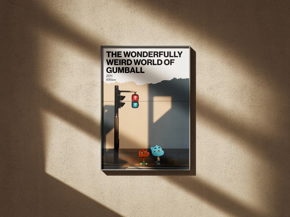 The Wonderfully Weird World of Gumball Wall Art