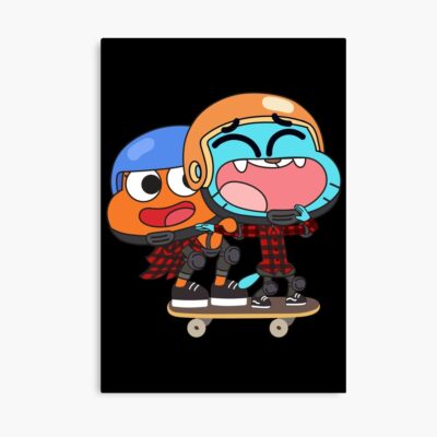 Gumball Darwin Skating Poster