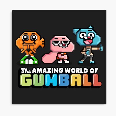 The Amazing World Of Gumball 8 Bit Rpg Video Game Poster