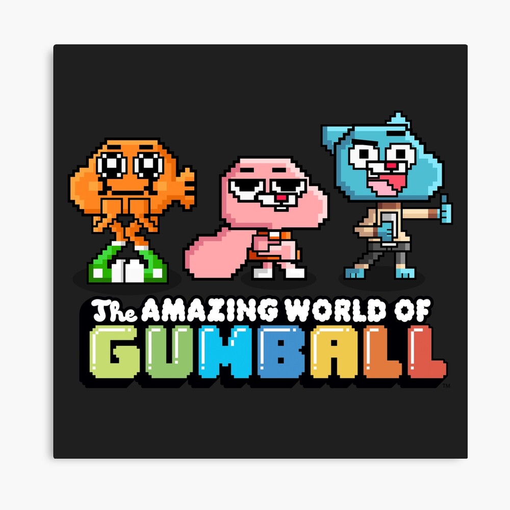 The Amazing World Of Gumball 8 Bit Rpg Video Game Poster