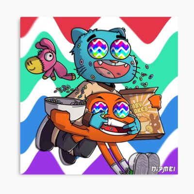 Gumball And Darwin Snack Running Poster