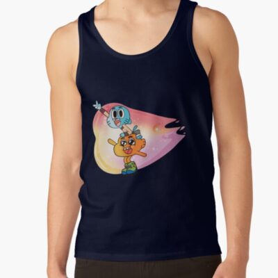 Gumball And Darwin Fire Friendship Tank Top