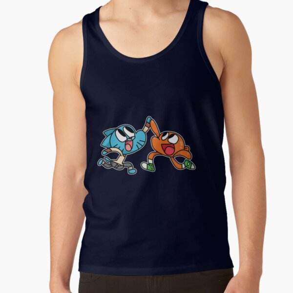 Gumball And Darwin Adorable Couple Tank Top - Image 5