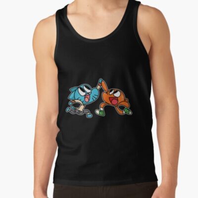 Gumball And Darwin Adorable Couple Tank Top