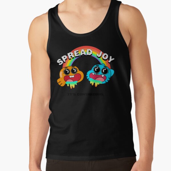 The Amazing World Of Gumball Spread Joy White Tank Top