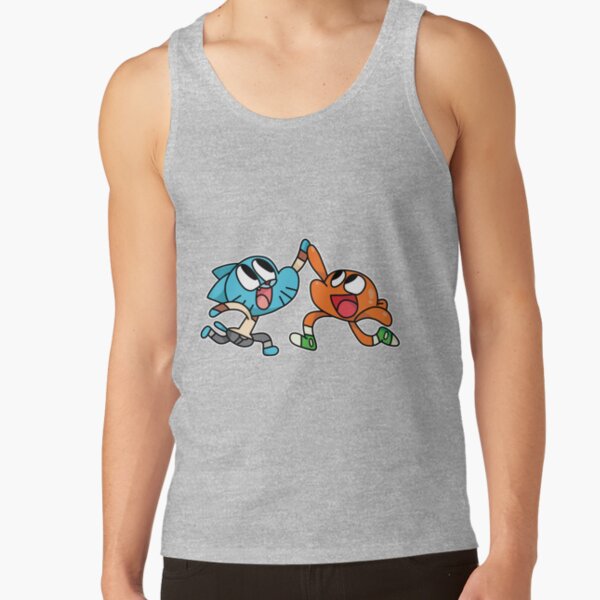 Gumball And Darwin Adorable Couple Tank Top - Image 3