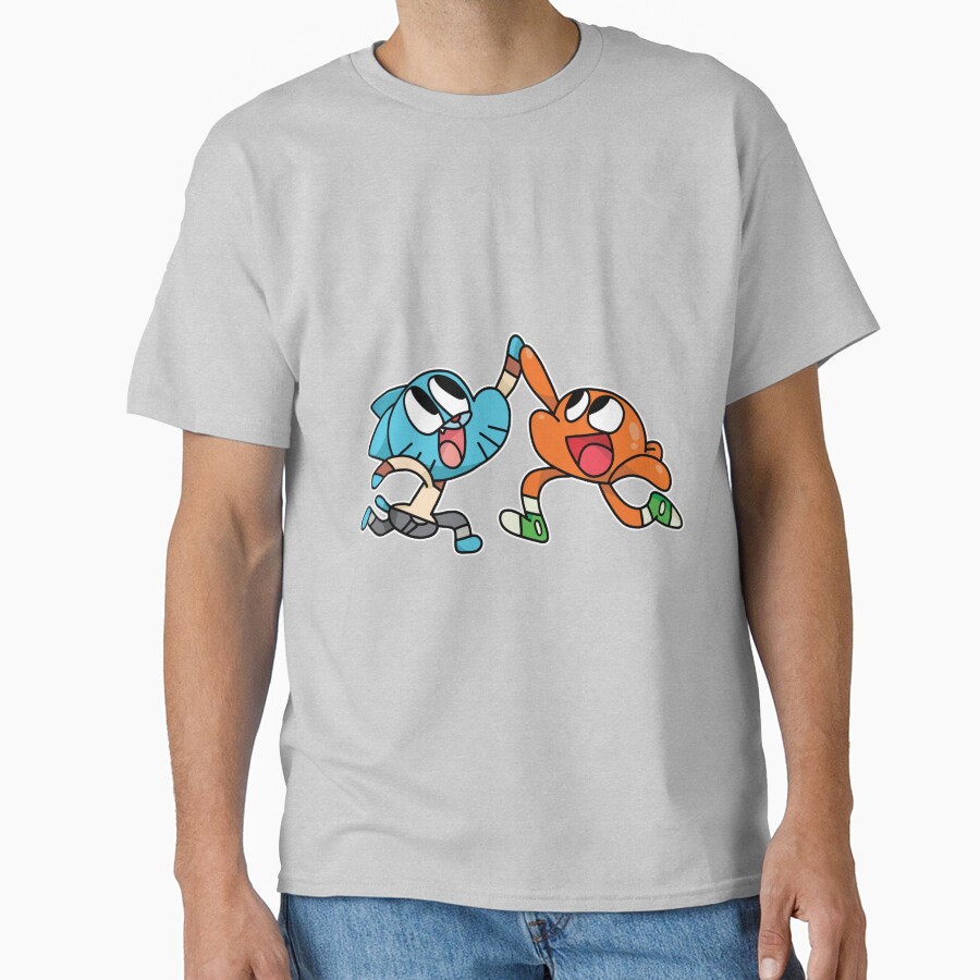 Gumball And Darwin Adorable Couple T-shirt - Image 3