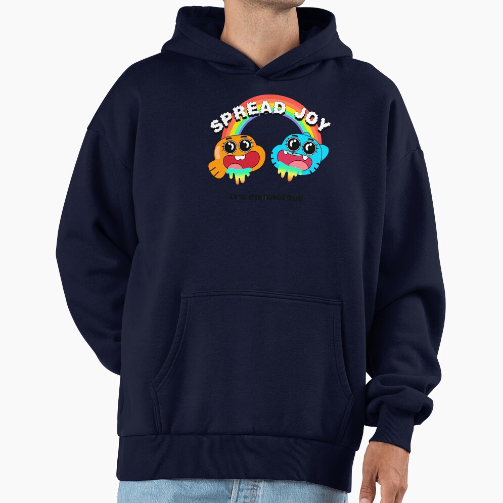 The Amazing World Of Gumball Spread Joy White Hoodie - Image 5