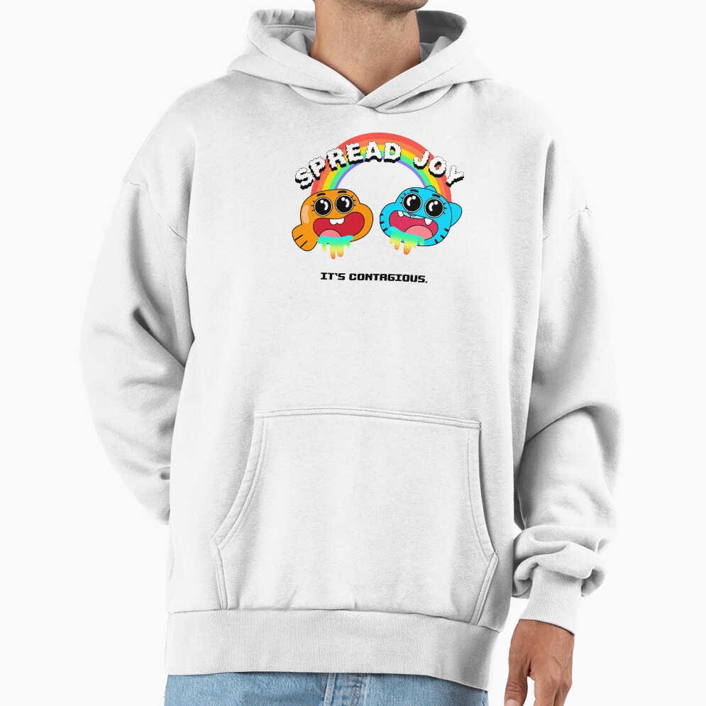 The Amazing World Of Gumball Spread Joy White Hoodie