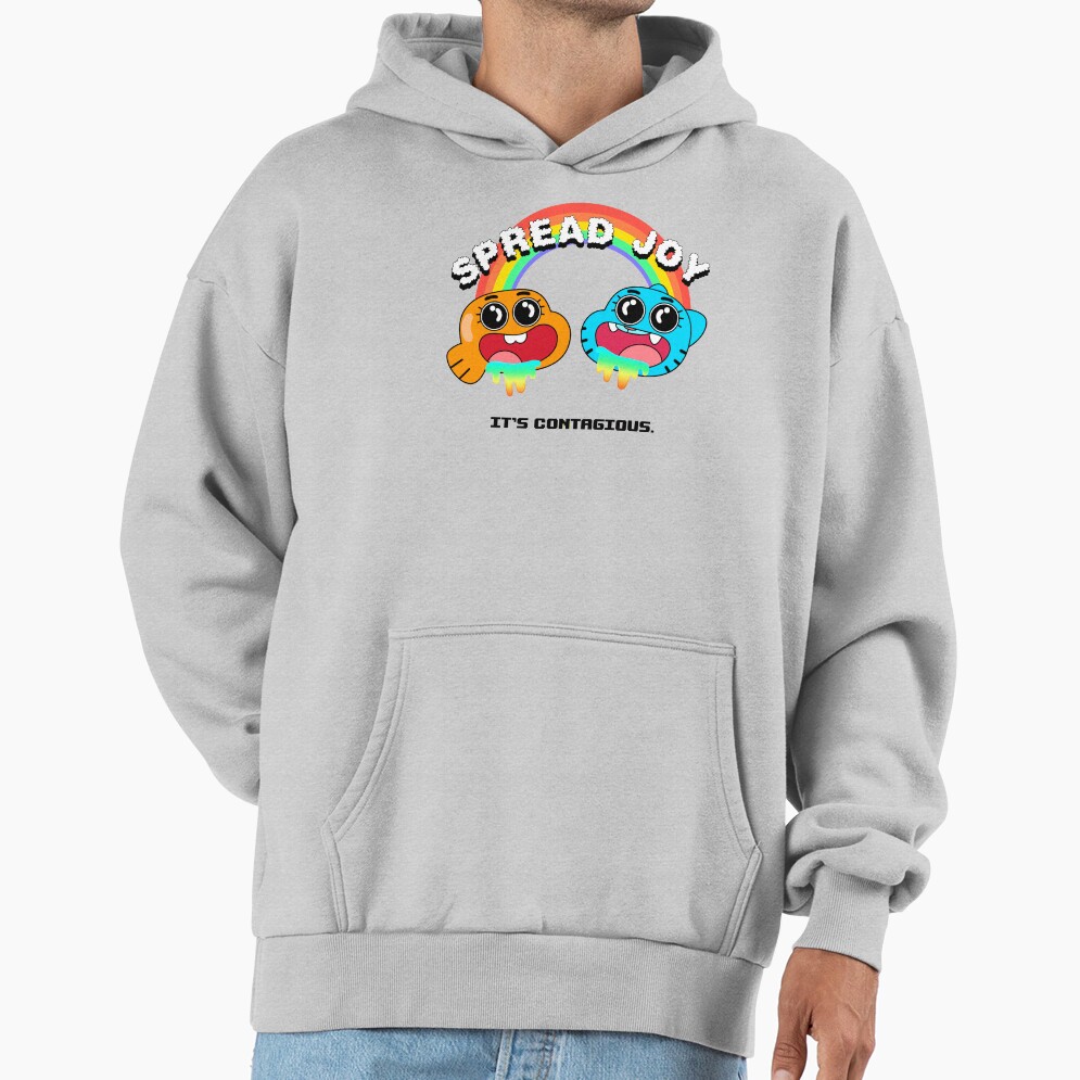 The Amazing World Of Gumball Spread Joy White Hoodie - Image 4