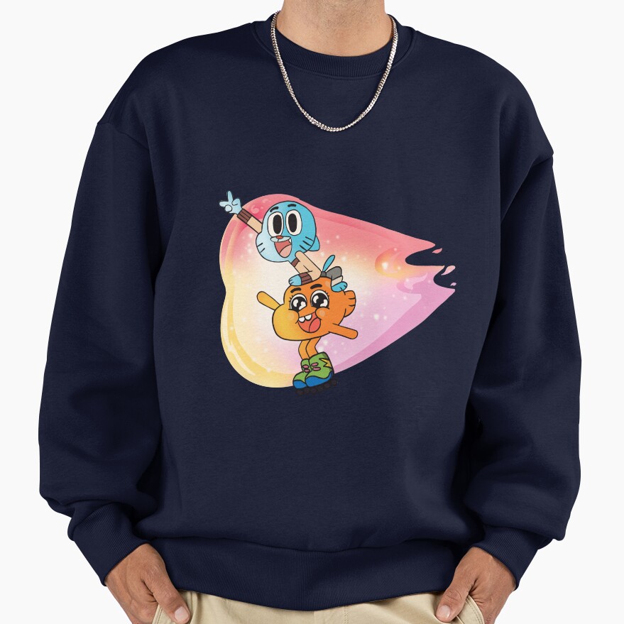 Gumball And Darwin Fire Friendship Sweatshirt - Image 5