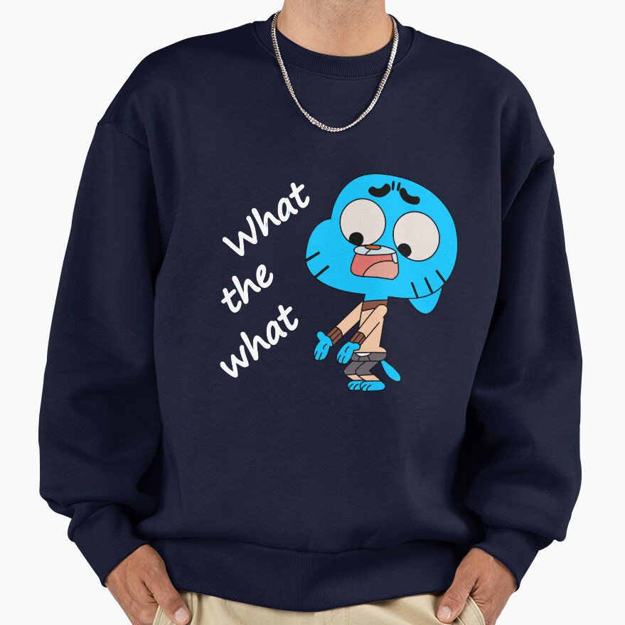 The Amazing World Of Gumball What The What Sweatshirt - Image 4