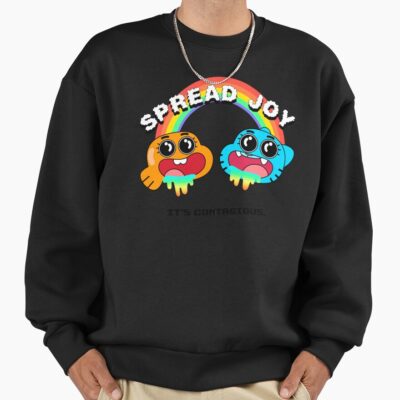 The Amazing World Of Gumball Spread Joy White Sweatshirt