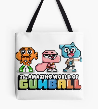 The Amazing World Of Gumball 8 Bit Rpg Video Game Tote Bag