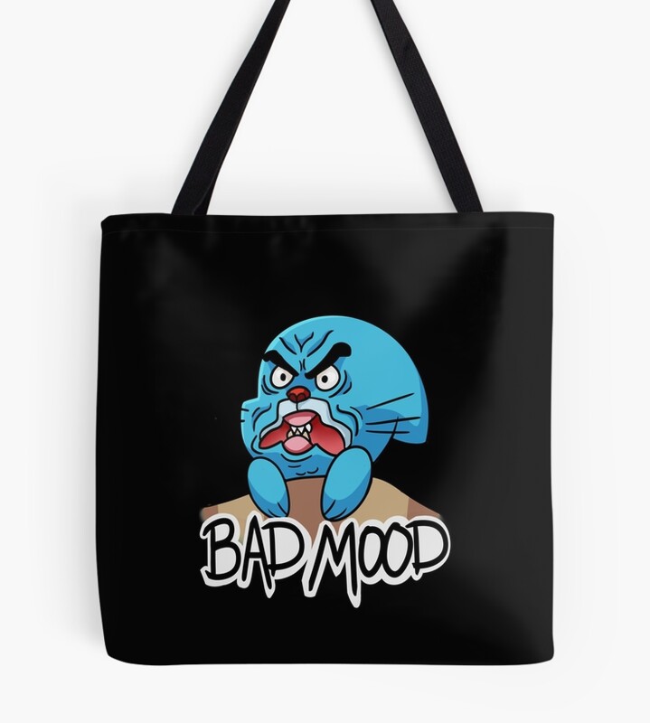 Gumball Bad Mood Funny Design Tote Bag