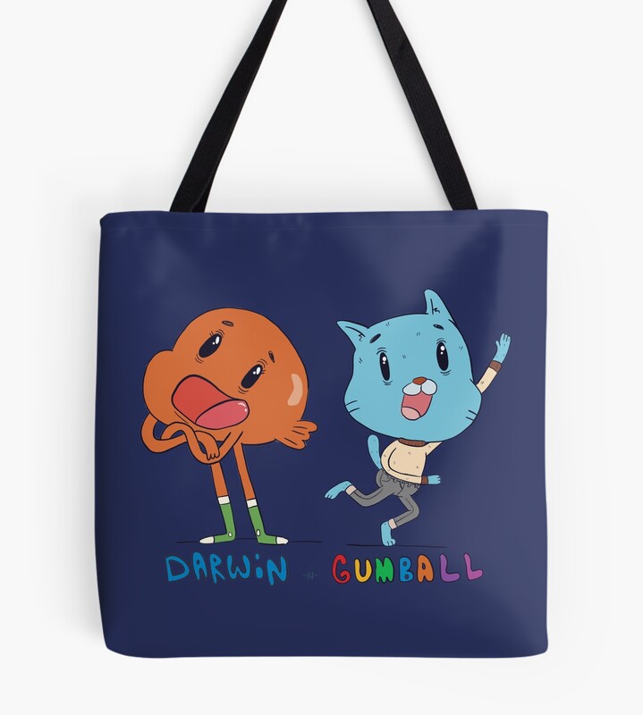 Innocent Darwin N Gumball Tote Bag