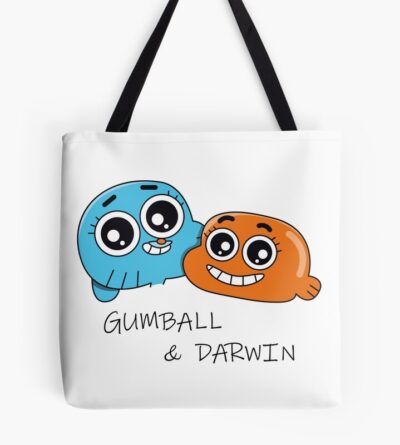Gumball And Darwin Funny Face Design Tote Bag