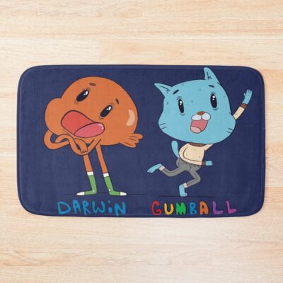 Goofy Darwin N Gumball Bath Mat