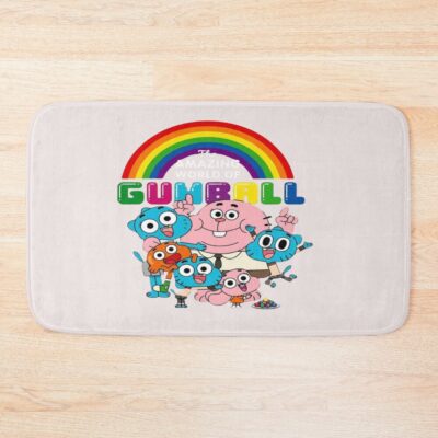 The World Amazing Of Gumball Rainbow Pride Bath Mat
