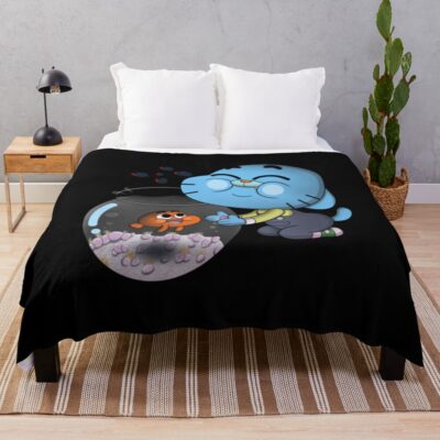 The Amazing World Of Gumball Lover Day Gift Throw Blanket