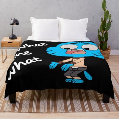 The Amazing World Of Gumball What The What Throw Blanket