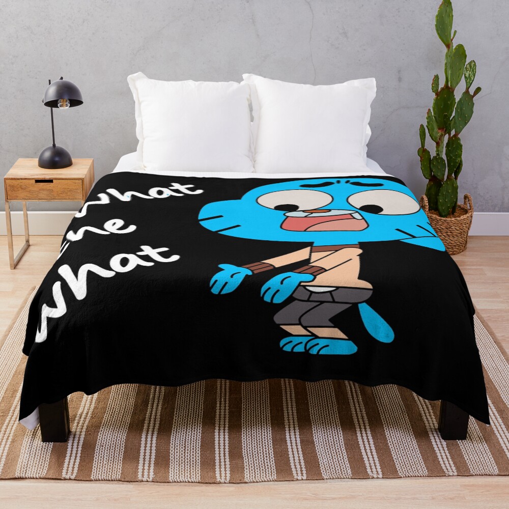 The Amazing World Of Gumball What The What Throw Blanket
