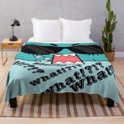 Gumball Angry What!?!? Throw Blanket