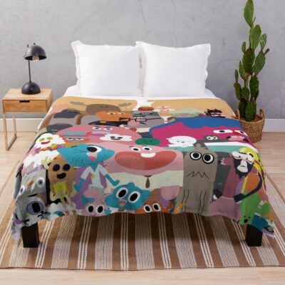 The Amazing World Of Gumball The Characters Throw Blanket