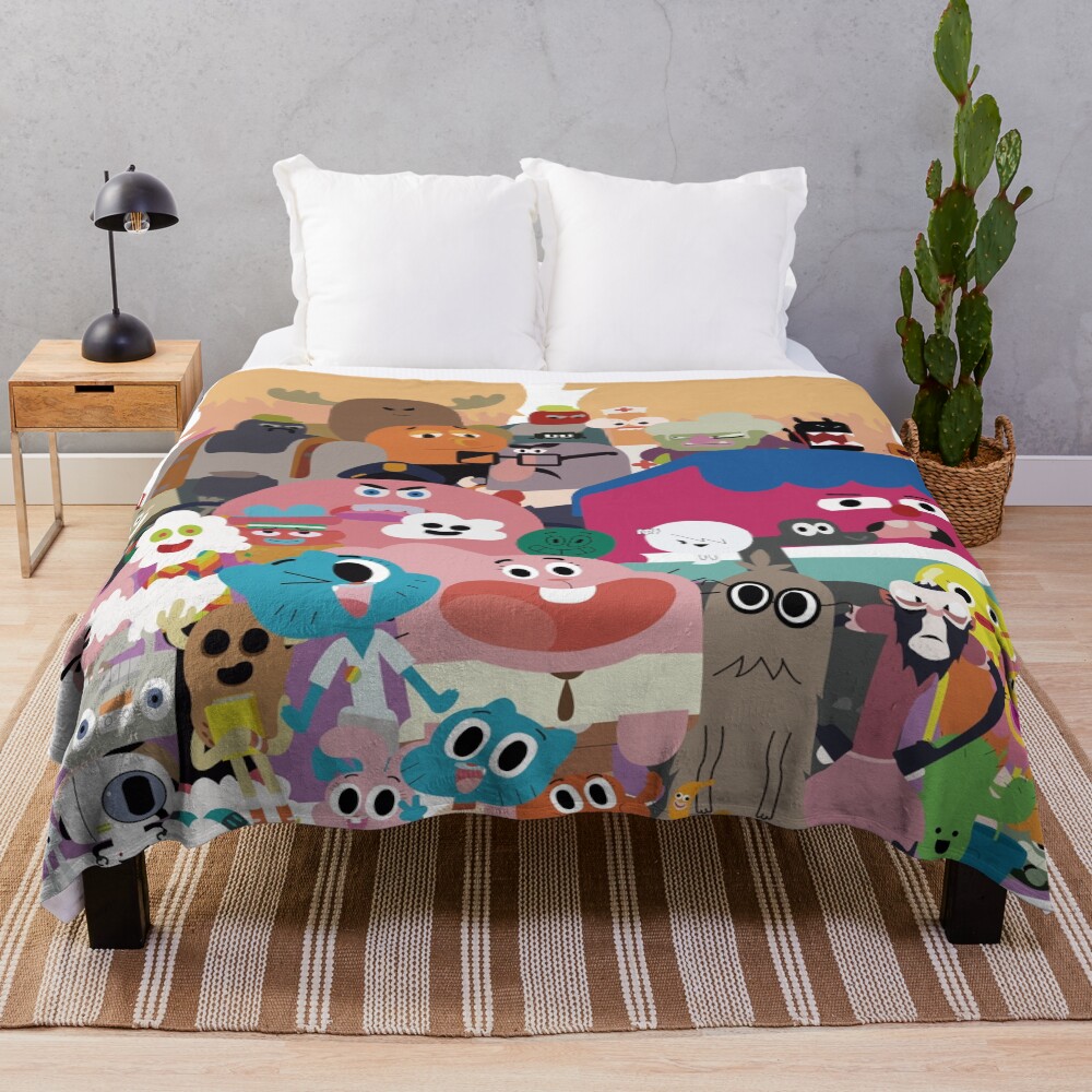 The Amazing World Of Gumball The Characters Throw Blanket