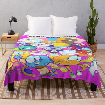 The Amazing World Of Gumball The School Throw Blanket