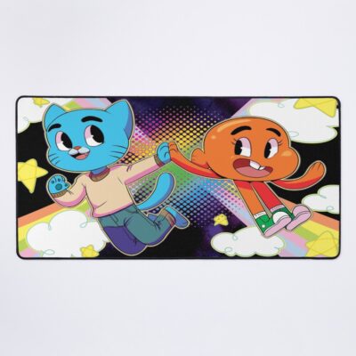 Gumball And Darwin Rainbow Duo Mouse Pad