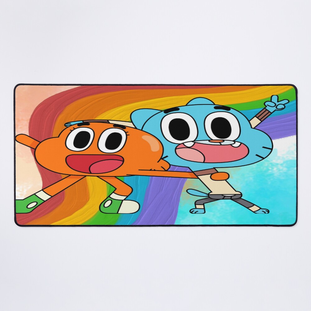Happy Cartoon Friends Rainbow Adventure Mouse Pad