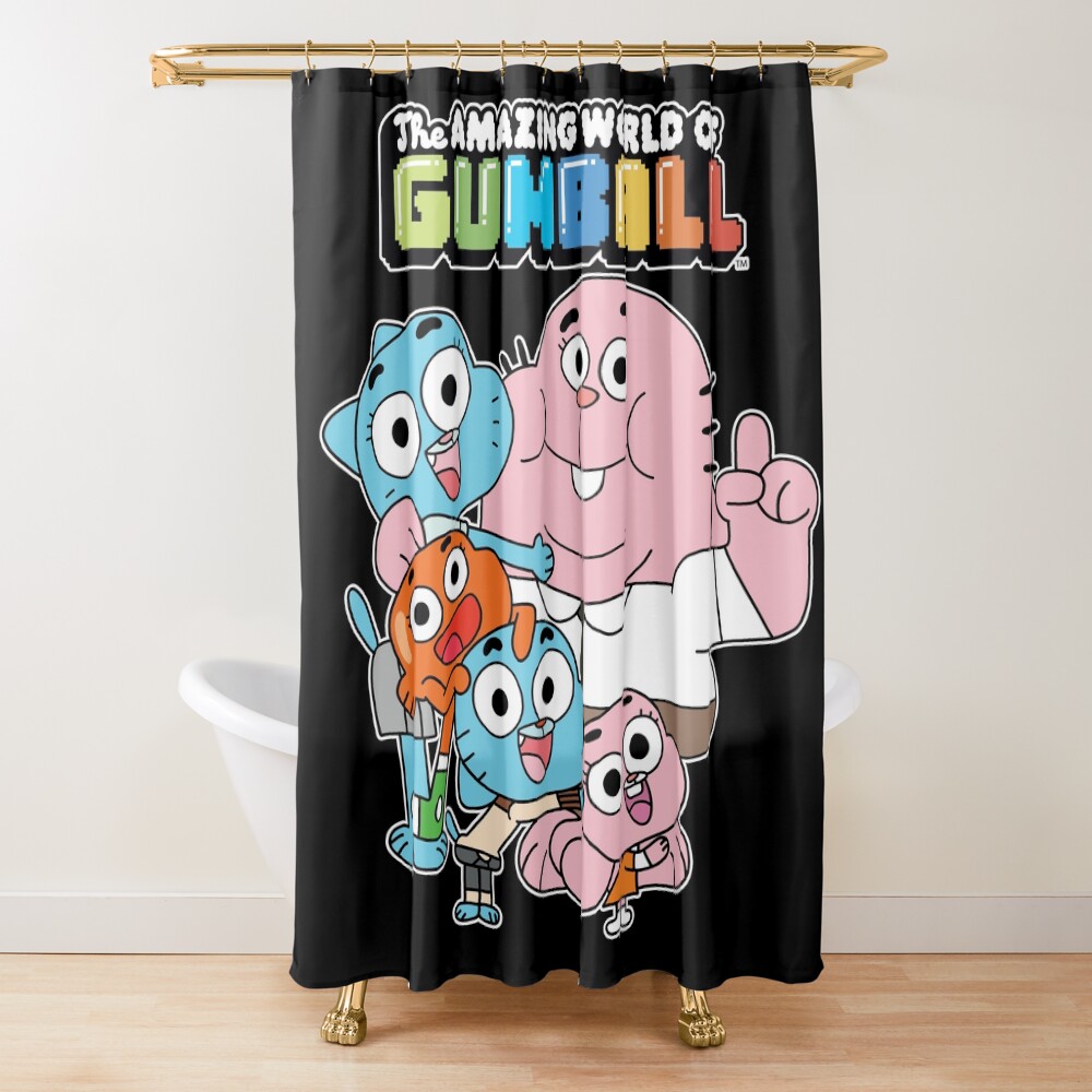The Amazing World Of Gumball The Family Shower Curtain