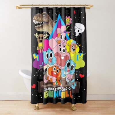 Amazing Cartoon Family Funny Cartoon Fan Art Shower Curtain