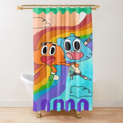Adventure Cute Colorful Duo Shower Curtain