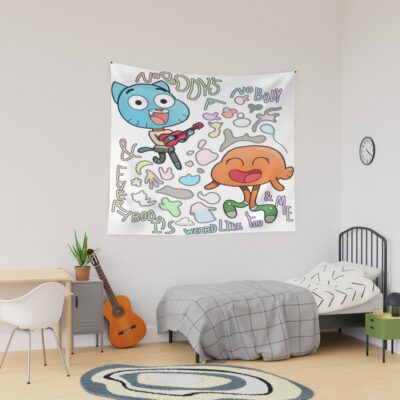 Nobody S A Nobody Gumball And Darwin Tapestry