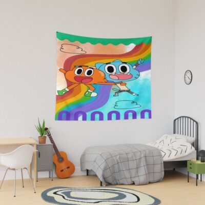 Adventure Cute Colorful Duo Tapestry