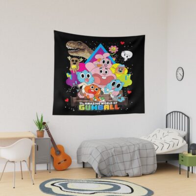 Amazing Cartoon Family Funny Cartoon Fan Art Tapestry