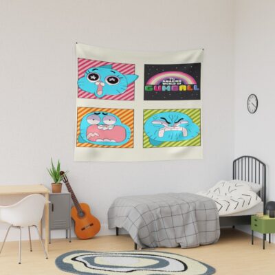Doodle Emotions The Amazing World Of Gumball Tapestry