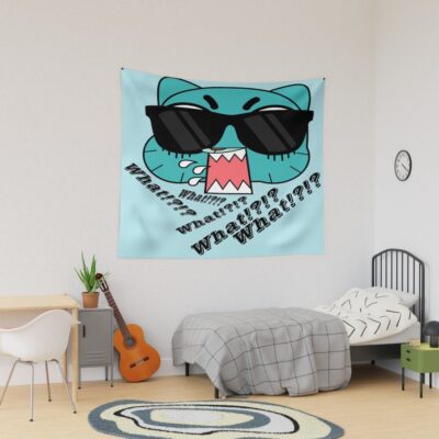 Gumball Angry What!?!? Tapestry