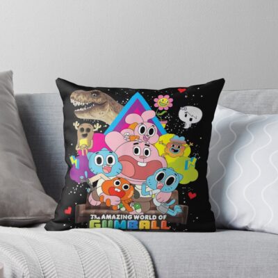 Amazing Cartoon Family Funny Cartoon Fan Art Throw Pillow